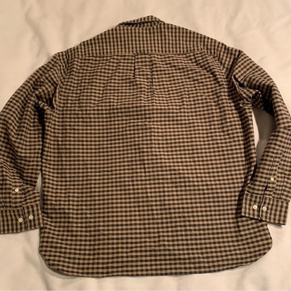 Men’s H&M Long Sleeve Black & Brown Checkered Shirt Size XL Like New​​​​​​​​​ - Picture 4 of 6
